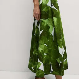 Marks & Spencer Pure Cotton Printed Midaxi Beach Skirt-image-35
