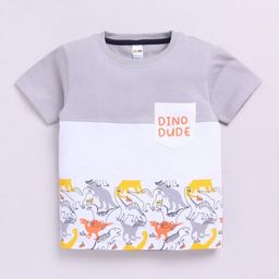 LITTLE NINJA Boys Printed Pockets T-shirt-image-81