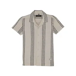Status Quo Boys Standard Multi Stripes Opaque Striped Casual Shirt-image-7