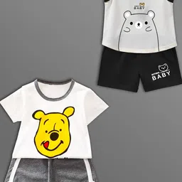 HELPOM Unisex Kids Printed T-shirt with Shorts-picture-9