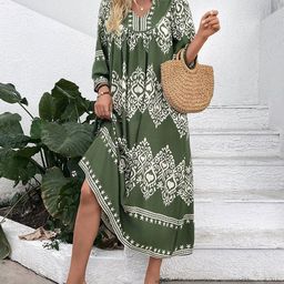 Routes by All About You Women Floral Print A-Line Midi Dress-image-94