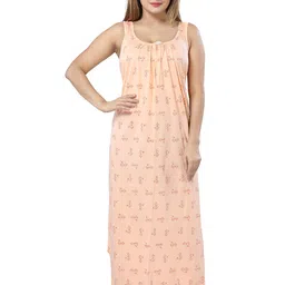 CINCO Floral Printed Round Neck Sleeveless Maxi Nightdress-picture-36