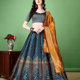 APNISHA Ready to Wear Lehenga & Unstitched Blouse With Dupatta-picture-15