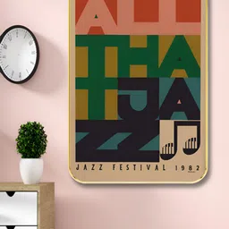 SAF Red & Black Jazz Festival Printed Wooden Wall Art-picture-53