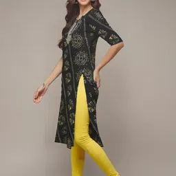 Anouk Rustic Selection Of 4 Ethnic Motifs Printed Round Neck Straight Kurtas image 5