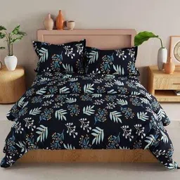 Doristyle Printed Black & White Single Cotton Duvet-picture-22