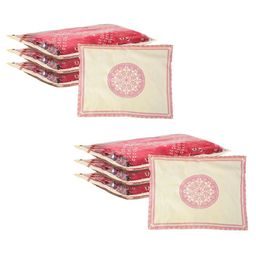 Kuber Industries Pink Set of 6 Regular Separator Organisers-46
