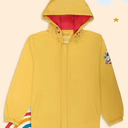 HOUSE OF VEDAS Unisex Kids Windcheater and Water Resistant Outdoor Sporty Jacket with Embroidered-34