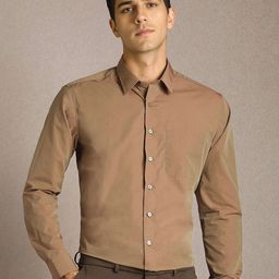 Louis Philippe Slim Fit Long Sleeves Pure Cotton Formal Shirt-picture-38