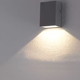 Mufasa Black & White Textured Abstract Shaped Aluminium Wall Lamp-image-70