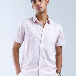 Flying Machine Men Slim Fit Floral Printed Casual Shirt-image-90