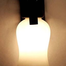 Somil Premium Designer Glass Wall / Night Lamp Elegant & Stylish Dcor Accent for Modern Interiors, color- White, Size:- 18.5 X 31.5 X 34 CM-image-80
