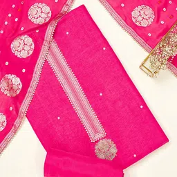Soch Floral Embroidered Sequinned Unstitched Dress Material-image-71