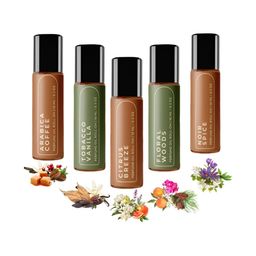 DEVINEZ Set Of 5 Arabica Coffee Long Lasting Perfume Oil Roll On - 10 ml Each-image-23