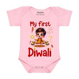 Arvesa My First Diwali Printed Bodysuit-picture-43