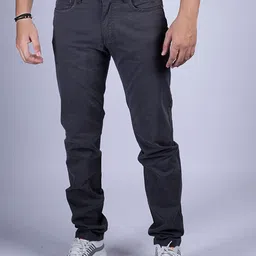 HUE & HIDE Men Relaxed Joggers Trousers-image-61