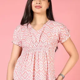 V-Mart Geometric Print Top-picture-54