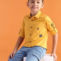 U.S. Polo Assn. Kids Boys Pure Cotton Shirt-image-92