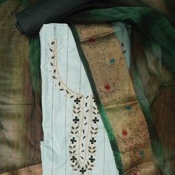 SHADOW & SAINING Embroidered Unstitched Dress Material-image-12