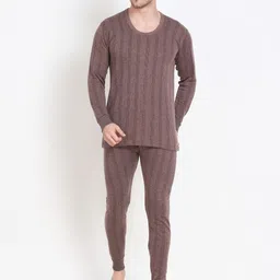 TOUCH WOOL Striped Cotton Thermal Set-image-94