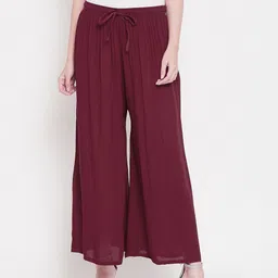 Castle Lifestyle Women Flared Palazzos-image-48
