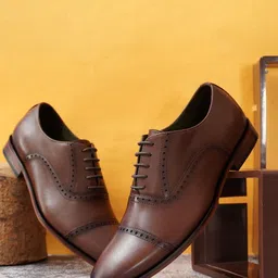 NICO NERINI Men Leather Formal Brogues-picture-8