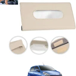 New Excellent Bright Color Beige Rectangle Shape Tissue Box For-236 Vehicle Tissue Dispenser-image-78