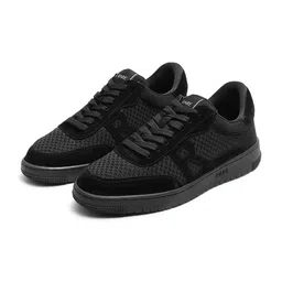RARE RABBIT Flint Men Black Lace-Ups Round Toe Sneakers-image-58