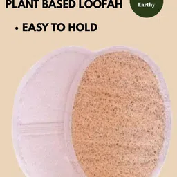 Kind of Earthy Set Of 2 Natural Body Scrubber With Elastic Grip & Reusable Potli Pouch image 2