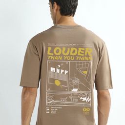 NOBERO Men Graphic Printed Oversized Cotton T-shirt-picture-4
