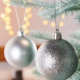 CraftVatika 24-Pcs Baubles Balls Christmas Tree Hanging Ornaments-26