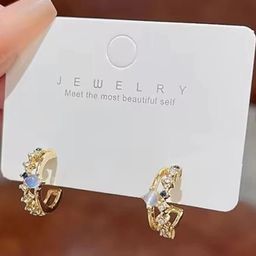 AKISON JEWELS Cubic Zirconia Gold Earrings-image-29
