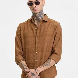 Snitch Men Smart Slim Fit Opaque Casual Shirt-image-87