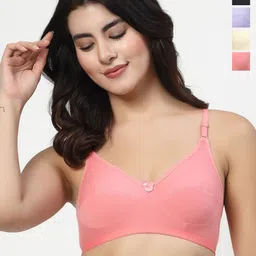 LILY Women Pack of 4 Cut and Sew Full Coverage Bra-25