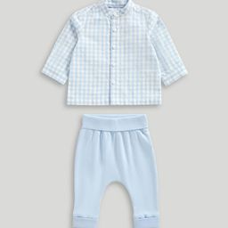 Mothercare Boys Classic Sloth Pure Cotton Shirt And Jogger-image-37