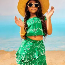 Somersault Girls Printed Top with Skirt-image-29