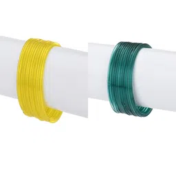 1ST TIME Set Of 24 Yellow Alloy Bangles-picture-39