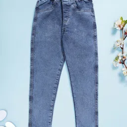 KiddoPanti Girls Regular Fit Stretch Denim Jeggings-picture-17