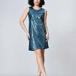 OTIRA Women Embellished Crepe Sheath Dress-picture-2
