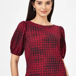 Annabelle by Pantaloons Women Abstract Printed Round Neck Top-image-15