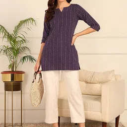 Moda Rapido Women Striped Kurti-picture-13