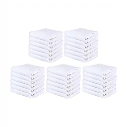 Kuber Industries White 30 Pieces Cotton Table Napkins-picture-2