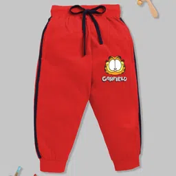YK X Minute Mirth Boys Garfield Printed Pure Cotton Joggers-image-49