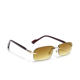 Voyage Unisex Rectangle Sunglasses with UV Protected Lens-49