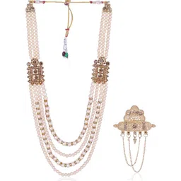 JIYANSHI FASHION Men Gold Jewellery Set-image-94