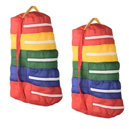 Kuber Industries Yellow 2 Pieces Water Resistant Foldable Shoes Organisers-18