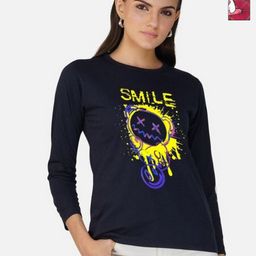 Metronaut Women 2 Printed Bio Finish Applique T-shirt-picture-23