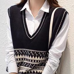 StyleCast Women Chevron Sweater Vest-image-26