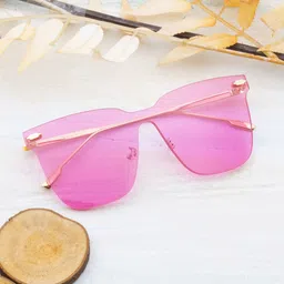Ted Smith Adults Square Sunglasses with UV Protected Lens MIAMI_C2-GOLD-32