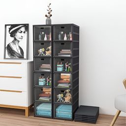 Myntra Elegant Homes Grey 2 Pieces 6-Tier Drawer Organisers-picture-47